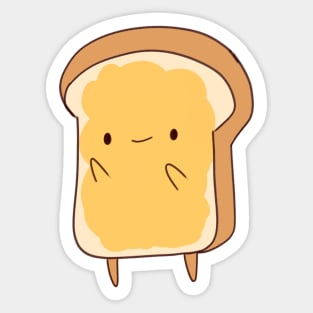 Bread slice and jam illustration Sticker